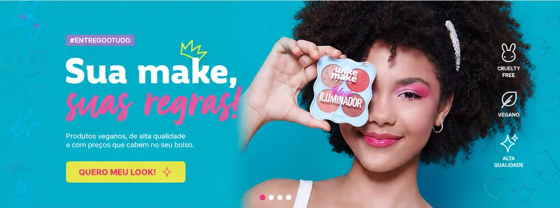 Sua make, suas regras — produtos Wike Make
